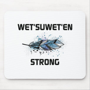 Nass'suwet'en Strong Horizontal Feather Color Mousepad