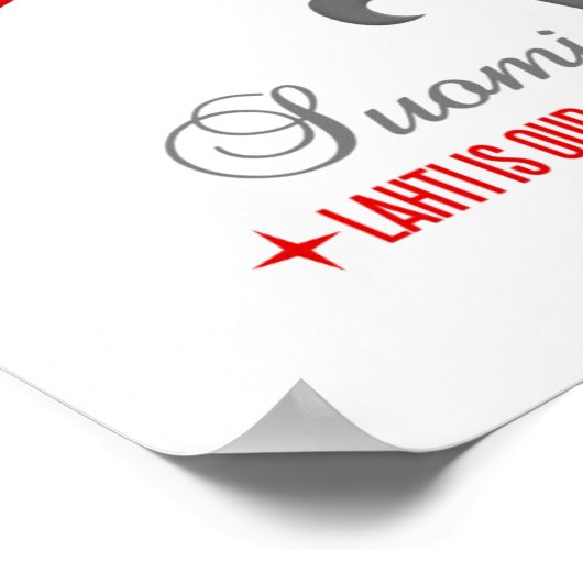 Nastola-Poster Poster (Ecke)