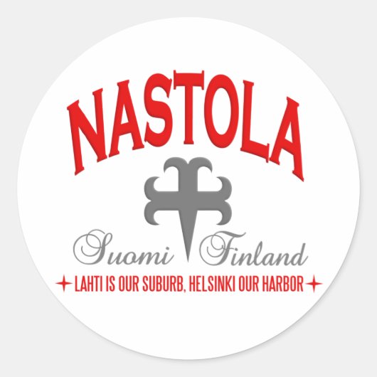 Nastola-Sticker Runder Aufkleber (Vorderseite)