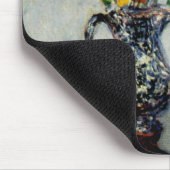 Nasturtien in einer blauen Vase von Monet Mousepad (Ecke)