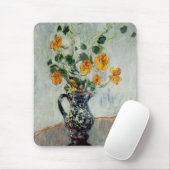 Nasturtien in einer blauen Vase von Monet Mousepad (Mit Mouse)