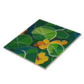 Nasturtien Keramik Tile Fliese (Seite)