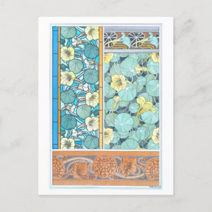 Nasturtium als dekoratives Objekt Postkarte