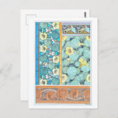 Nasturtium als dekoratives Objekt Postkarte (Vorne/Hinten)