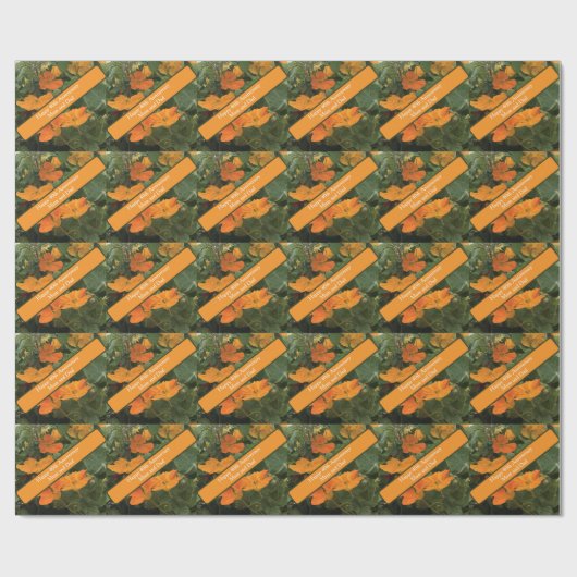 Nasturtium-Alternative zum 40. Hochzeitstag Geschenkpapier (Flach)