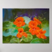 Nasturtium Bloom - Botanical Pastel Poster (Vorne)