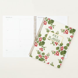 Nasturtium Blume Cream Weekly Planner Planer