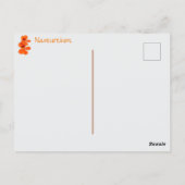 Nasturtium-Blume Fotografisch Botanisch Postkarte (Rückseite)