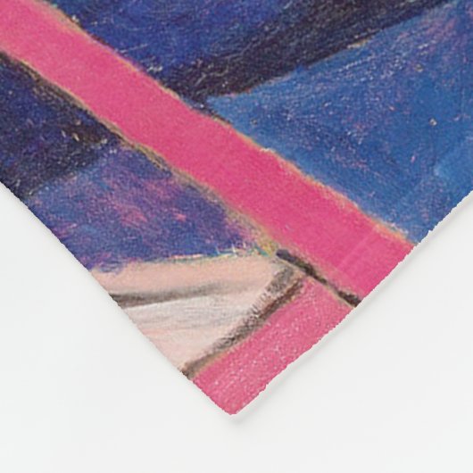 Nasturtium-Blume im Atelier, Matisse Fleecedecke (Ecke)