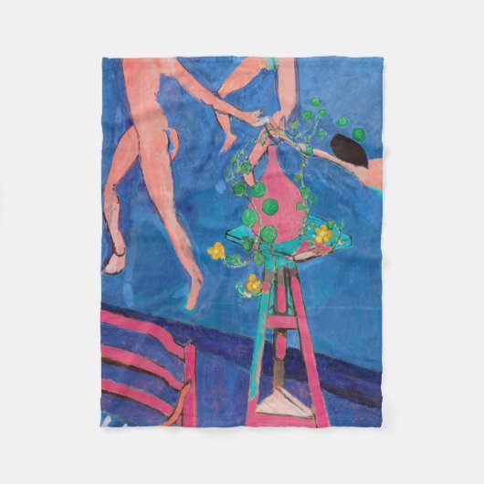 Nasturtium-Blume im Atelier, Matisse Fleecedecke (Vorderseite)