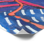 Nasturtium-Blume im Atelier, Matisse Poster (Ecke)