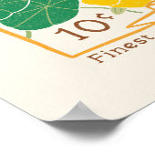 Nasturtium-Blume-Saatgutverpackungspaket Poster (Ecke)