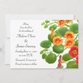 Nasturtium Blumengarten Save the Date (Vorderseite)
