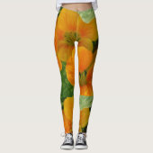 Nasturtium-Blüten Leggings (Vorderseite)