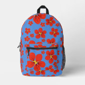 Nasturtium Design Backpack Bedruckter Rucksack (Vorderseite)