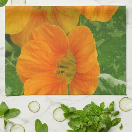 Nasturtium Dish Handtuch (Gefaltet)