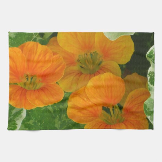 Nasturtium Dish Handtuch (Horizontal)