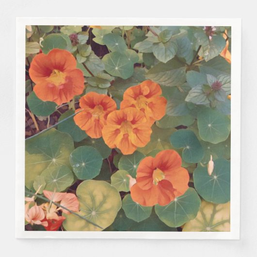 Nasturtium Garden Serviette (Vorderseite)