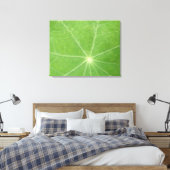 Nasturtium Leaf Canvas Print Leinwanddruck (Insitu (Schlafzimmer))
