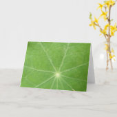 Nasturtium-Leaf-Grußkarte Karte (Gelbe Blume)