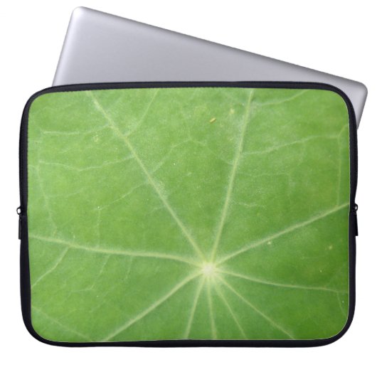 Nasturtium Leaf Laptop Bag Laptopschutzhülle (Vorderseite)