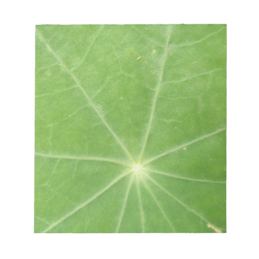 Nasturtium Leaf Notepad Notizblock (Vorderseite)