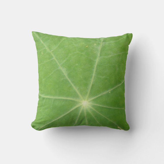 Nasturtium Leaf Pillow Kissen (Vorderseite)