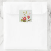 Nasturtium Quadratischer Aufkleber (Tasche)