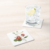 nasturtium(Tropaeolum majus) von Redouté Rechteckiger Pappuntersetzer (Vor Ort)