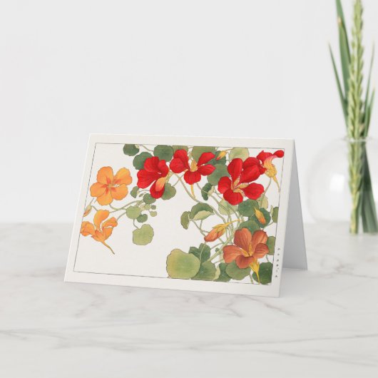 Nasturtium von Tanigami Konan Karte (Vorderseite)