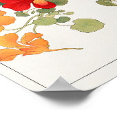 Nasturtium von Tanigami Konan Poster (Ecke)