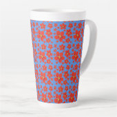 Nasturtiumdesign auf Latte-Tasse Milchtasse (Rechte Ecke)