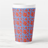 Nasturtiumdesign auf Latte-Tasse Milchtasse (Vorderseite)
