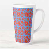 Nasturtiumdesign auf Latte-Tasse Milchtasse (Rechts)