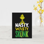 Nasty Wasty Skunk  Karte (Gelbe Blume)