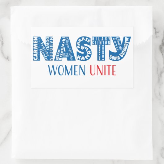 Nasty Women Unite Sticker (Tasche)