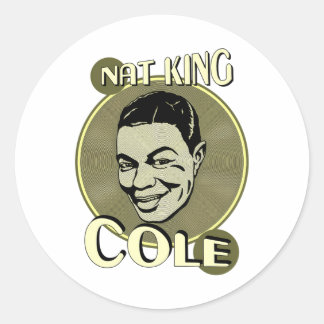 Nat King Cole Runder Aufkleber