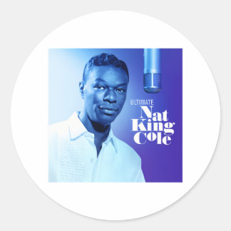 Nat King Cole Runder Aufkleber