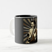 Nat King Cole Zweifarbige Tasse (Vorderseite Links)