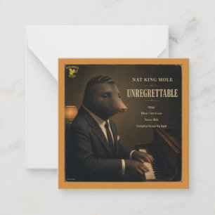 Nat King Mole Album: eine Parodie Mitteilungskarte