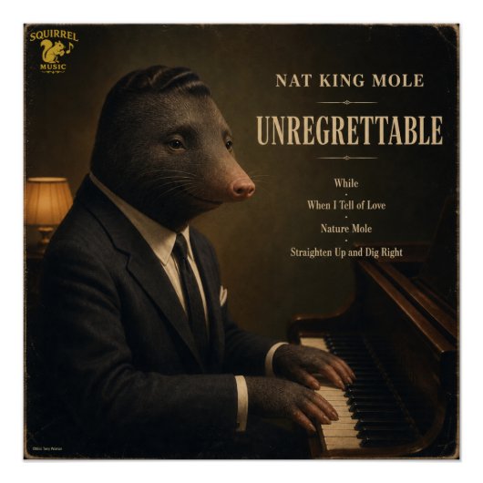 Nat King Mole Album: eine Parodie Poster (Vorderseite)
