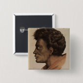 Natai, ein Maori- Leiter von der Brachsen-Bucht, Button (Vorne & Hinten)