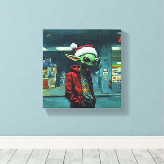 Natal Alien Leinwanddruck (Insitu (Holzboden))