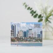 Natal Brazil City Beach Postcard Postkarte (Stehend Vorderseite)