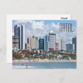 Natal Brazil City Beach Postcard Postkarte (Vorne/Hinten)