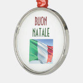 NATALE ITALIENISCHE FLAGCHRISTMAS ORNANATION SILBERNES ORNAMENT (Links)
