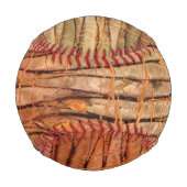 Natales tropisches Wickery Tree Bark Foto Baseball (Vorderseite)
