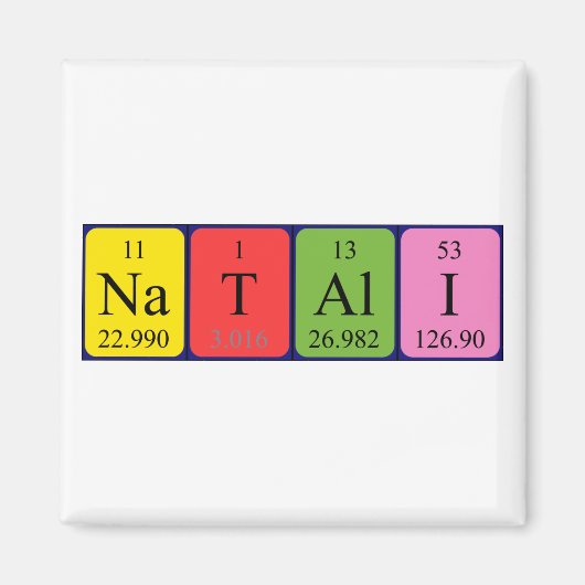 Natali Periodenmagnet Magnet (Vorne)