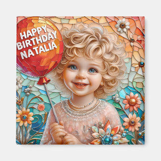 NATALIA~ Alles Gute zum Geburtstag ~ Süßes Mädchen Magnet
