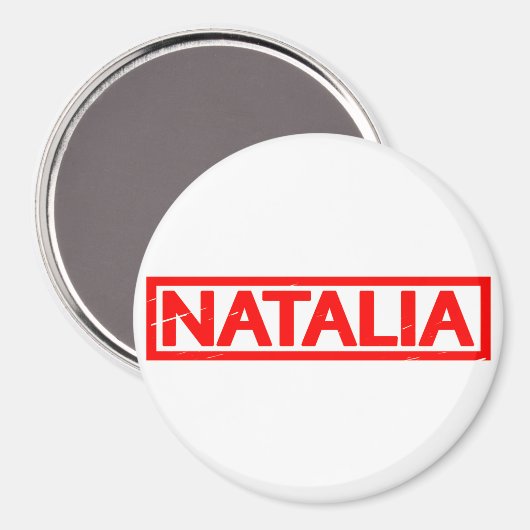 Natalia-Briefmarke Magnet (Vorderseite/Rückseite)